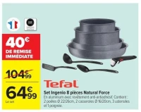 Set Ingenio 8 pièces Natural Force Tefal