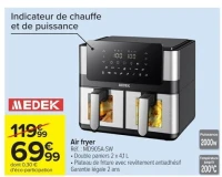 Medek Air fryer MD905A-SW