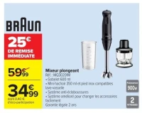Braun Mixeur plongeant MQ30201M