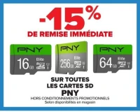 Cartes SD PNY Elite