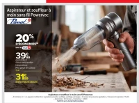 Aspirateur et souffleur à main sans fil Powervac Passat