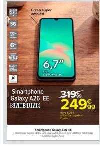Smartphone Galaxy A26 EE Samsung