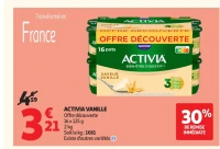 ACTIVIA VANILLE Offre découverte