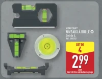 WORKZONE® NIVEAUX À BULLE Set de 4
