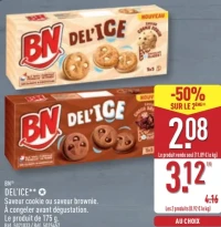 BN Del'ice Saveur cookie ou saveur brownie