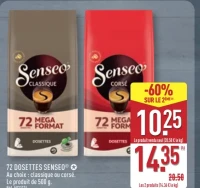 Dosettes Senseo Classique ou Corsé