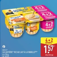 Nestlé La Laitière Riz au lait à la vanille