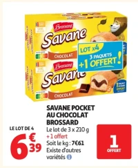 Savane pocket au chocolat Brossard