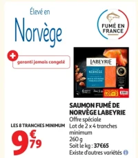 Saumon fumé de Norvège Labeyrie