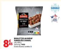 Boulettes au boeuf surgelées Charal