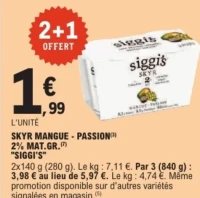 Siggi's Skyr Mangue - Passion
