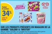 Gamme de glaces Solero & Twister Miko