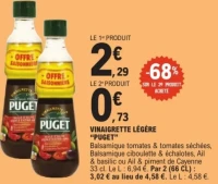 VINAIGRETTE LÉGÈRE "PUGET"