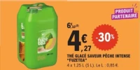 Thé glacé saveur pêche intense Fuzetea