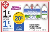 Eau de source de montagne Marque Repère Laqueuille