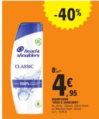 Shampooing Classic Head & Shoulders