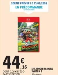 Splatoon Raiders Switch 2