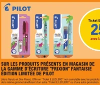 Gamme d'écriture "Frixion" fantaisie édition limitée de Pilot
