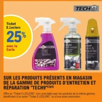 Gamme de produits d'entretien et réparation Tech9