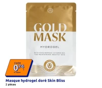 Masque hydrogel doré Skin Bliss