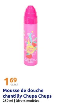 Mousse de douche chantilly Chupa Chups