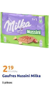 Gaufres Nussini Milka