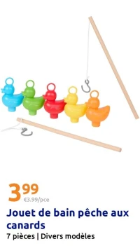 Jouet de bain pêche aux canards
