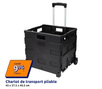 Chariot de transport pliable