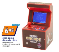 Mini-borne d'arcafe rétro
