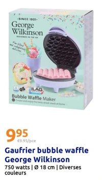 Gaufrier bubble waffle George Wilkinson