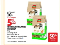 Mix menu pour lapins nains Riga