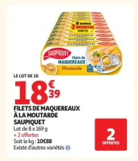 Filets de maquereaux à la moutarde Saupiquet
