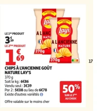 Chips à l'ancienne goût nature Lay's