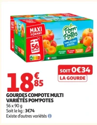 Gourdes compote multi variétés Pom'Potes