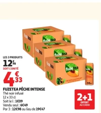 Fuzetea pêche intense thé noir infusé