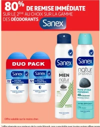 Gamme de déodorants Sanex