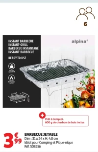 Barbecue jetable Alpina