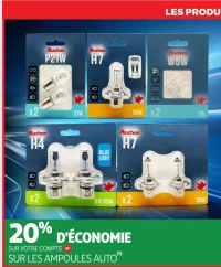 Ampoules auto Auchan