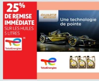 Huiles moteur 5 Litres TotalEnergies Quartz