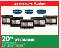 Batteries de voiture Auchan