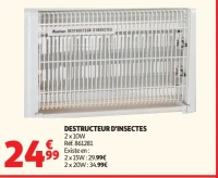 Destructeur d'insectes Auchan