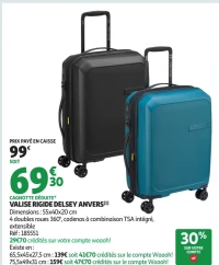 VALISE RIGIDE DELSEY ANVERS