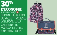 Sélection de sacs et trousses Lollipops, Lulu Castagnette, Morgan et Little Karl Marc John