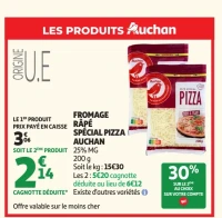 Fromage râpé spécial pizza Auchan