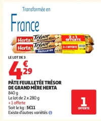 Pâte feuilletée Trésor de Grand Mère Herta