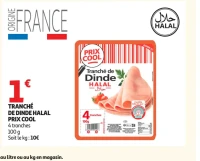 Prix Cool Tranché de dinde Halal