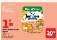 Dés de jambon -25% de sel Fleury Michon