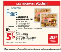 Assortiment Asiatique Auchan