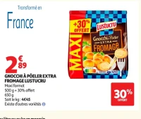 Gnocchi à poêler Extra Fromage Lustucru