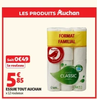 Essuie tout Auchan